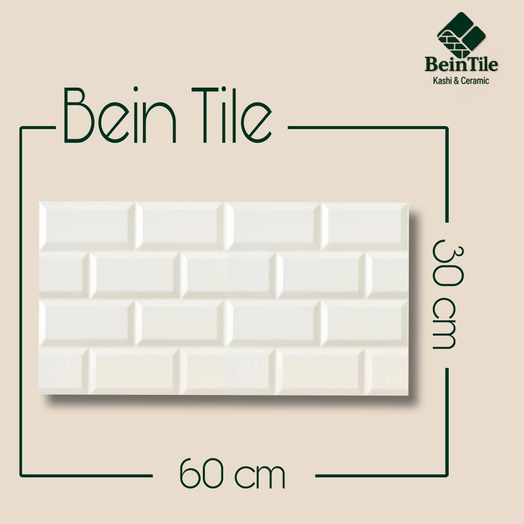کاشی بین کابینتی آجری سفیدبراق۶۰×۳۰(ازمیرچلسی)